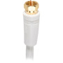 VH625WH - RG6 Digital Coaxial Cable with Gold-Plated F Connectors (White)