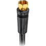 VHB6111X - RG6 Digital Coaxial Cable with Gold-Plated F Connectors (Black)
