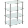 VPAGG409-S - 4-Shelf Glass Audio/Video Stands