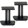 WC-10.5 - Black Satin Wood Speaker Stands