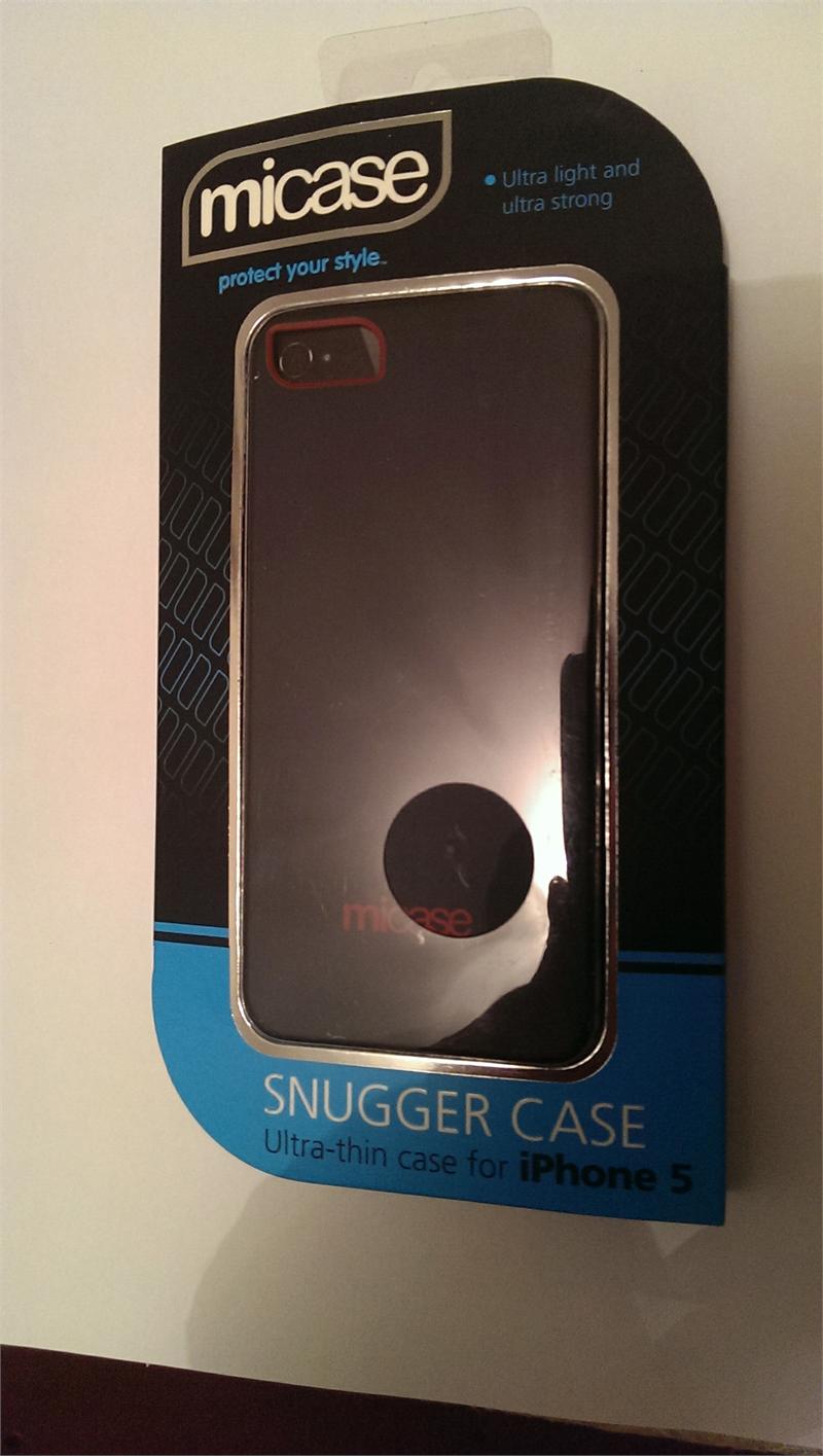 MiCase Mci5220 SNUGGER Ultra thin Bumper Case Cover Apple iPhone 5 Black