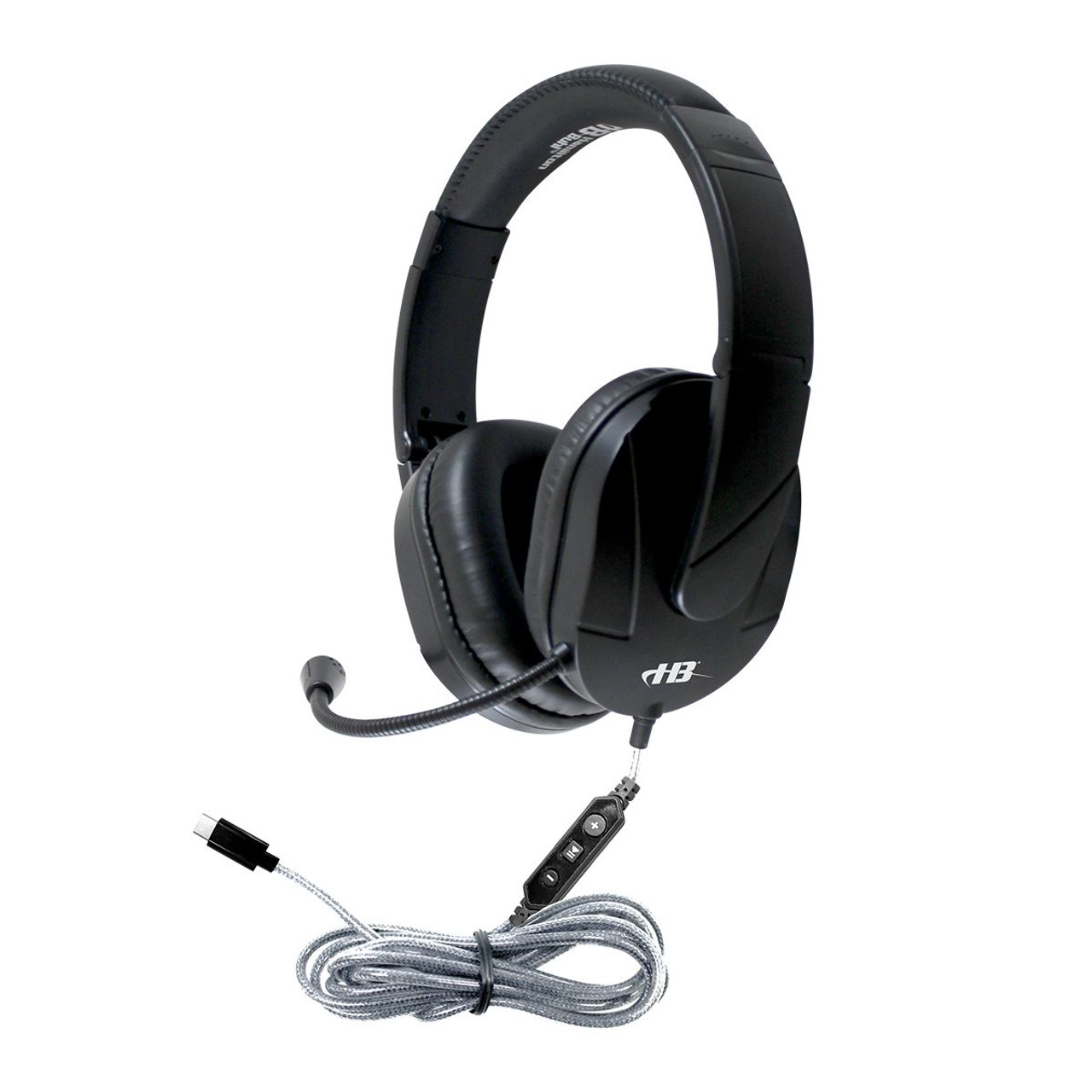 HamiltonBuhl M2USB MACH-2 Multimedia Stereo Headset - Over-Ear with Steel Reinforced Gooseneck Mic