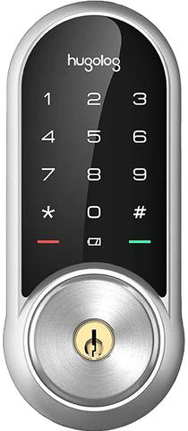 Hugolog HU04-SNL Keyless Smart Lock with Touchscreen Satin Nickel
